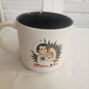 Women in Space Black & White Ceramic Mug
